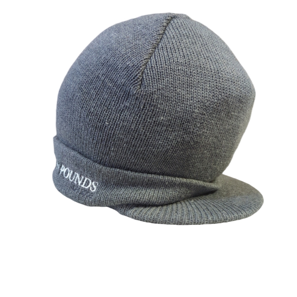  District Threads - Beanie Hat with Bill color Gray